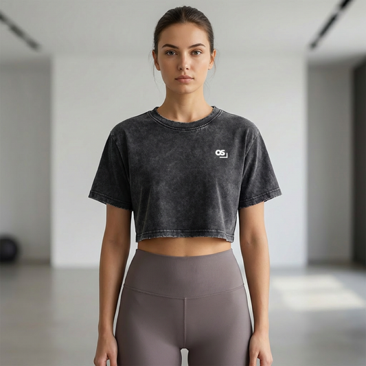 "Pilates" Oversized 220GM Crop Top